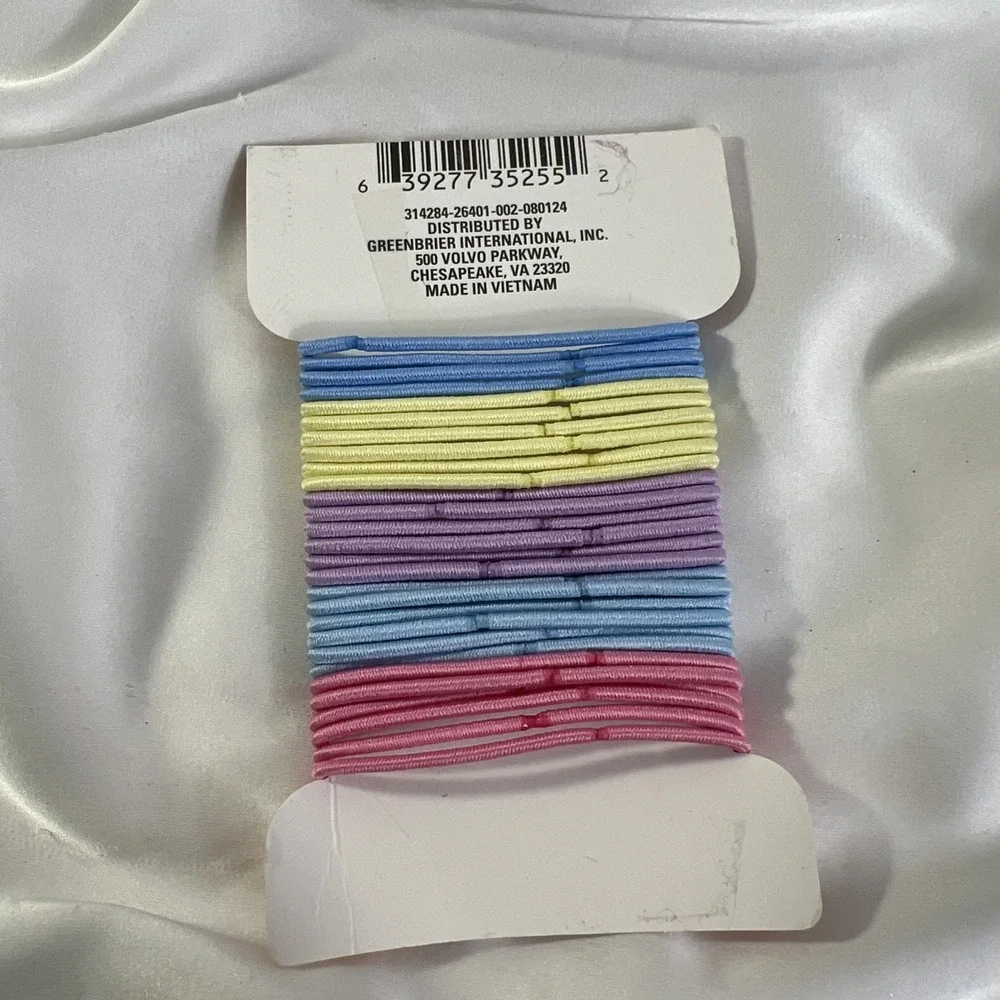 Elastics Salon Quality Clasp-Free Multicolor Ponytail Hair Bands‎ Ties New